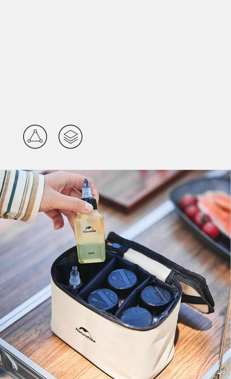 Description Picture 5 of itemNaturehike Outdoor Camping Picnic Barbecue Kitchen Portable Seasoning Jar Set Cookware Can Bottles