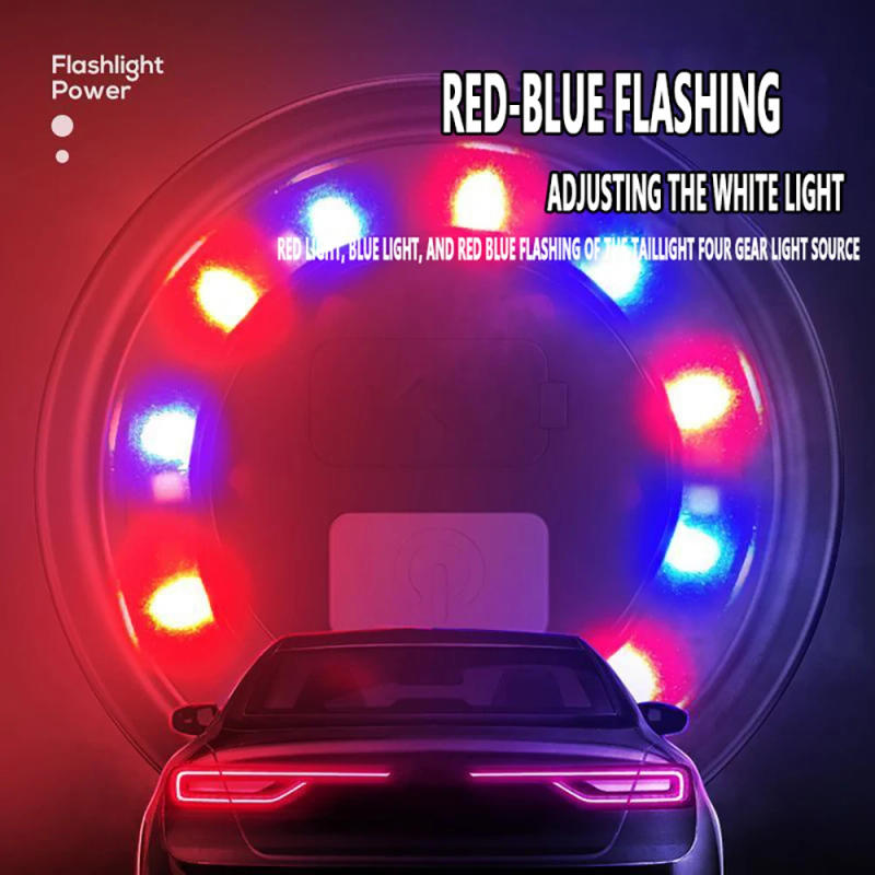 Description Picture 4 of itemPowerful Long Range LED Flashlight Camping Torch Telescopic Zoom With Tail COB Floodlight Multiple Lighting Modes