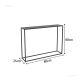 80x25x80cm  Black