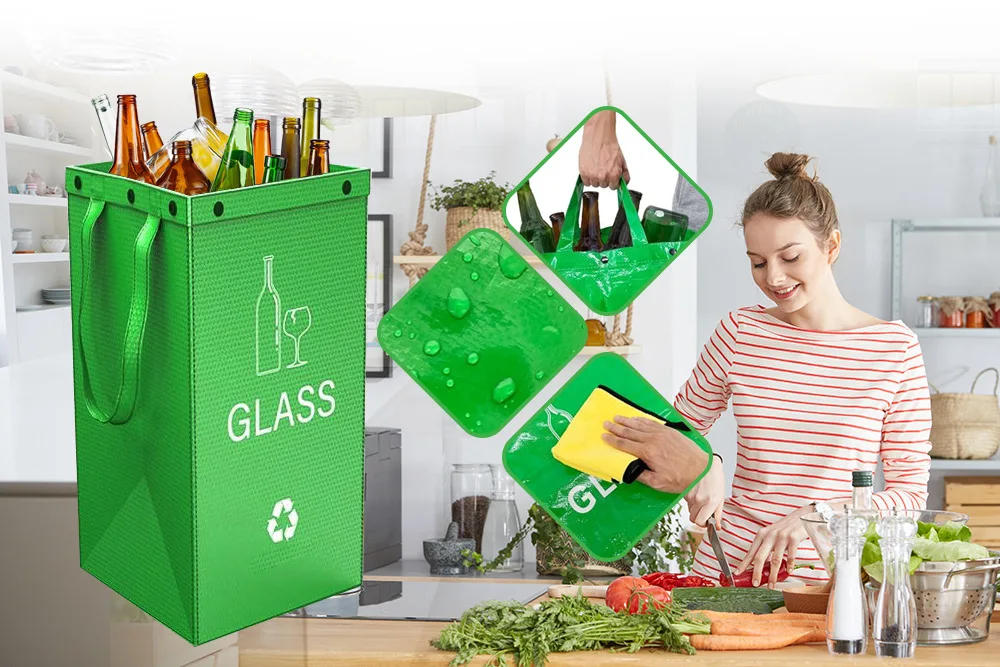 Description Picture 2 of itemHandheld Trash Bag Waterproof Color Film Covered Sanitation New Foldable Trash Can Hotel Property Outdoor Camping Waste Sorting