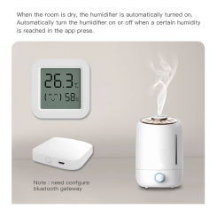 Tuya Bluetooth/ Temperature Humidity Smart Sensor Indoor Thermometer Via Alexa Home Voice Control Work With Gateway