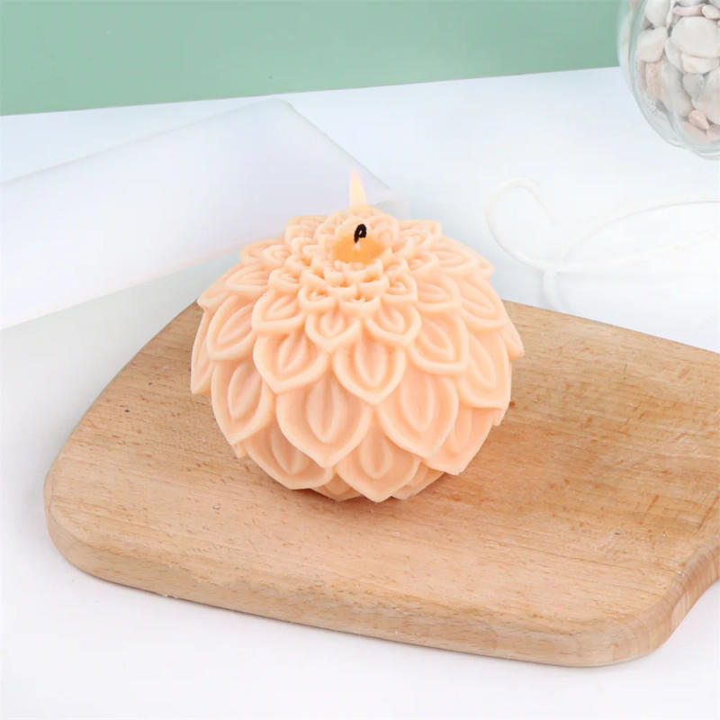 Description Picture 4 of itemFlower ball Candle Silicone Mold DIY Lotus Petals Flowers Candle Making Tool Soap Resin Mold Valentine's Gifts Craft Home Decor