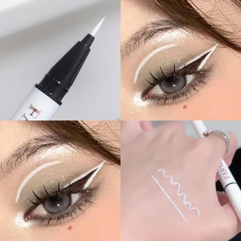 Description Picture 6 of itemLiquid Matte Turquoise Eyeliner Ultra Fine Black White Eyeliner Waterproof Easy To Color Rainbow Colorful Eye Liner Eyes Makeup
