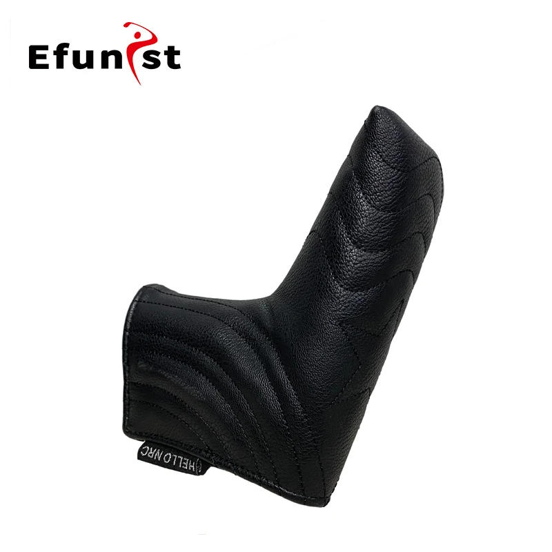 Description Picture 4 of itemGolf Putter Cover Star 2 Color Head Golf Headcover PU Leather Magnetic For Mallet Blade Putter Golf Club Head Cover Accessories