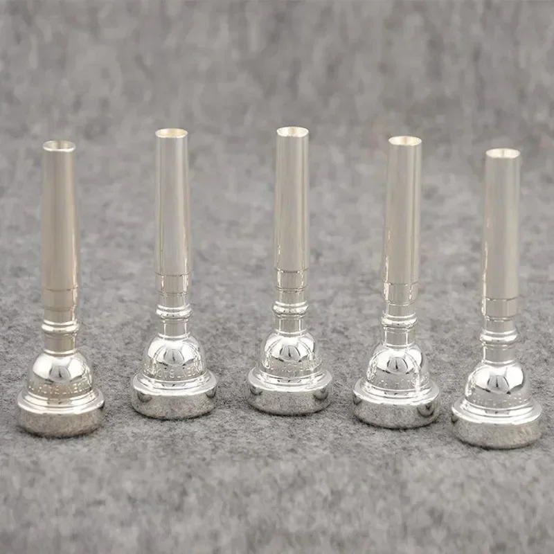 Description Picture 3 of itemHot Sell Bb Trumpet Mouthpiece 7C 5C 3C1.5C Size Pro Silver/Gold Plated Copper Musical Brass Instruments Trumpet Accessories