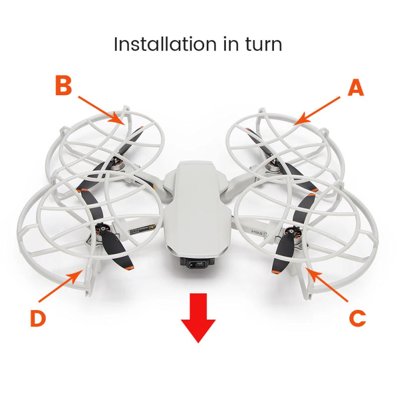 Description Picture 4 of item360 Propeller Guard For DJI Mini 2/Mini SE Propeller Protector For DJI Mavic Mini 1/2/SE Drone Prop Protective Cover Accessories
