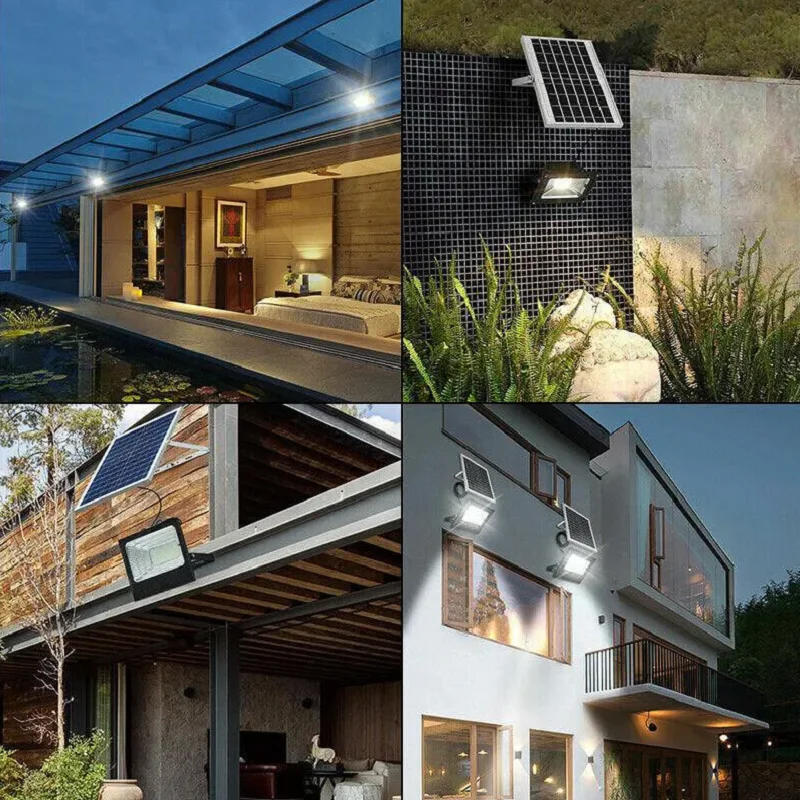 Description Picture 3 of itemLED Flood Solar Light Outdoor Street Lamp Waterproof IP67 With Remote and Solar Panel