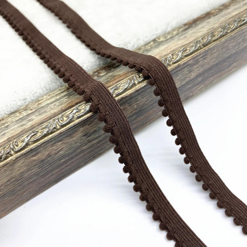 Description Picture 6 of item10mm Elastic Band Nylon  Ribbon Underwear straps Bra Strap Dress Sewing Lace Trim Garment Accessory Hair Bands DIY