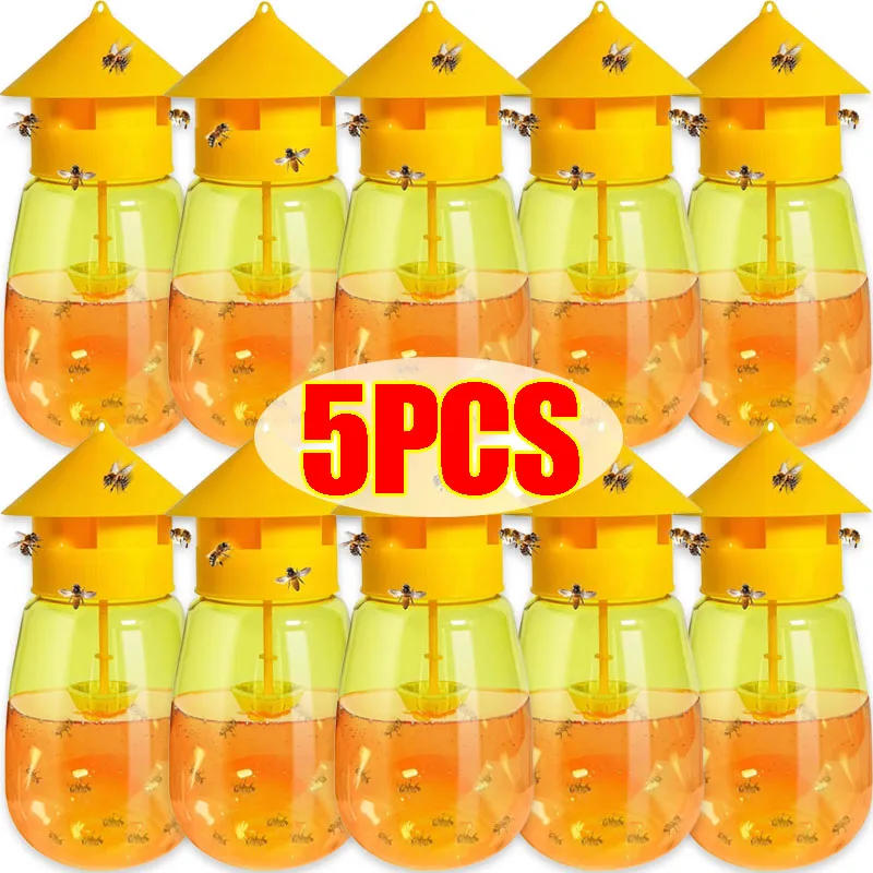 Description Picture 3 of item5/1x Fruit Fly Trap Killer Plastic Drosophila Trap Anti Fruit Fly Killer Catcher Garden Orchard Insect Pest Control Bee Catcher
