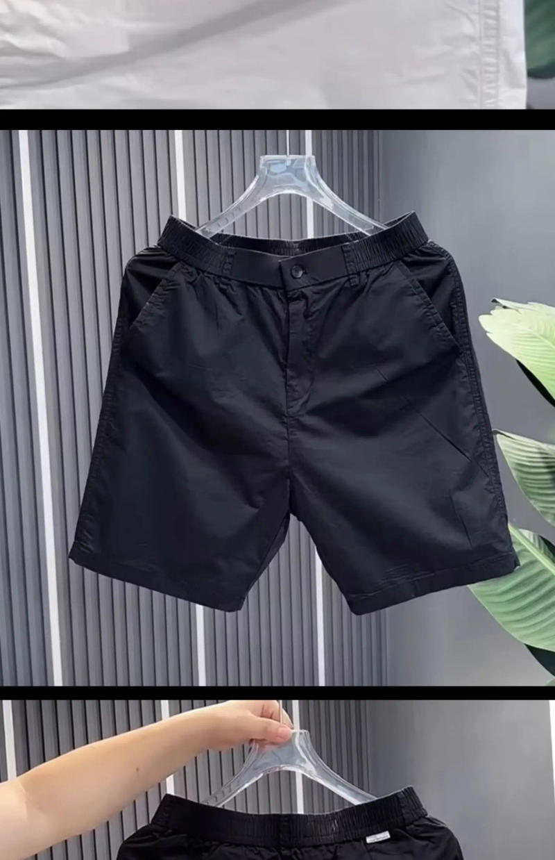 Description Picture 6 of item2024 New Men's Summer Fashion Thin Casual Pockets Short Pants Male High Waist Straight Shorts Men Solid Color Sports Shorts K395