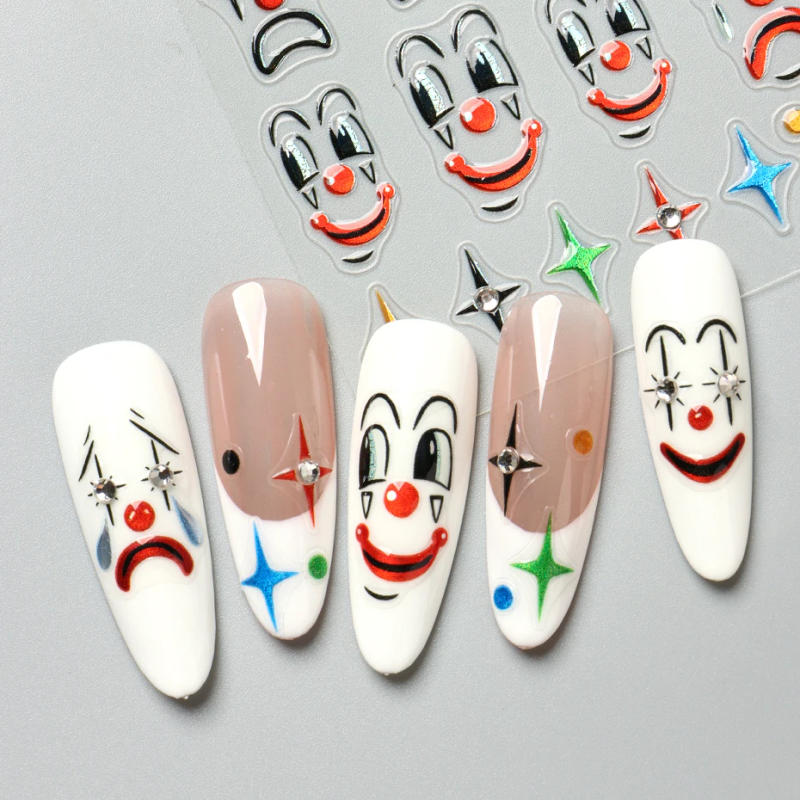 Description Picture 6 of itemBlack Spider 3D Nail Art Stickers Decals Halloween Ghost Spider Web Nail Decorations Adhesive Gel Decals Sliders Tattoo Manicure