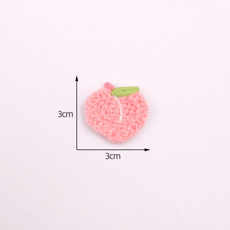 Description Picture 3 of item10 Pieces/1 Pack Small Fruit Series Shoes, Hair Accessories, Clothing Accessories, Cute Fruit Decoration Embroidery Patch