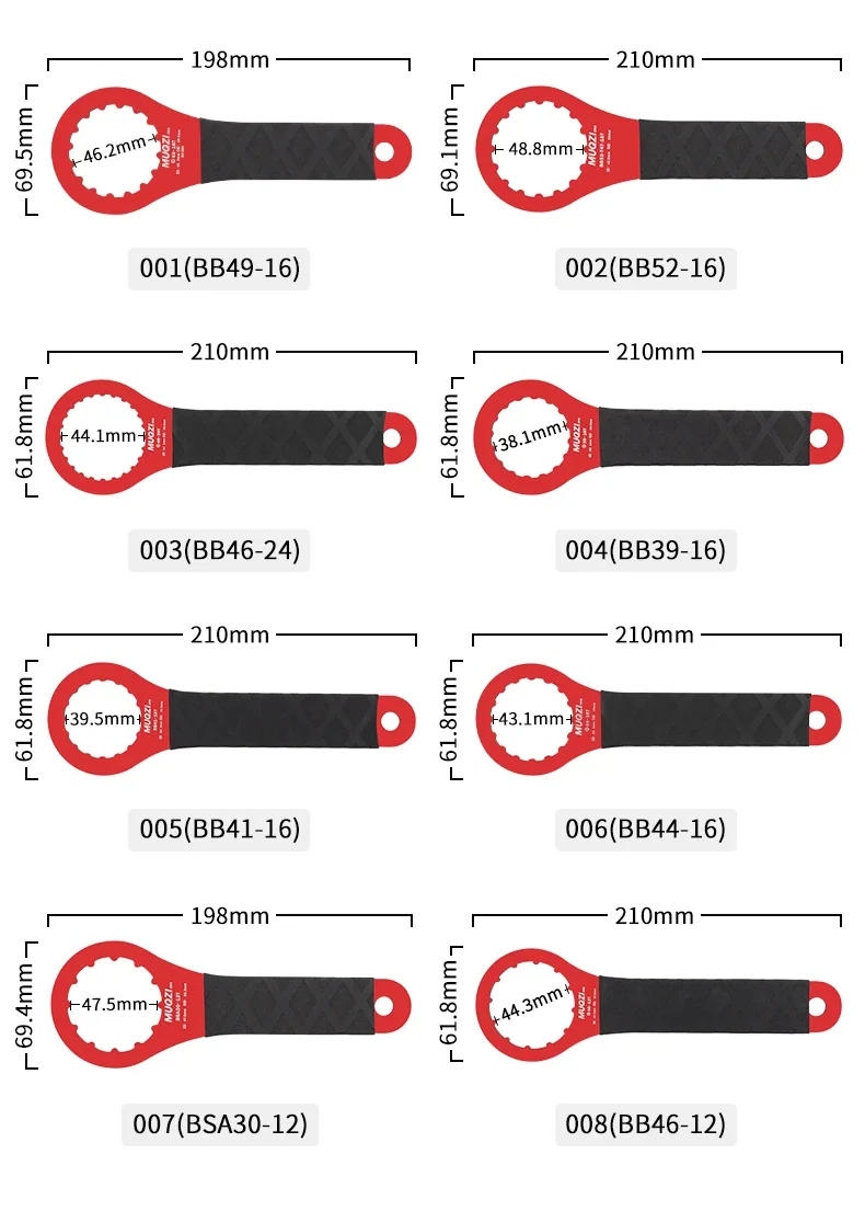 Description Picture 4 of itemBottom Bracket Wrench MTB Tools Bicycle Repair Tools For SRAM DUB BSA30 T47 For Shimano XTR BB93 MT800 BBR60 BB9000