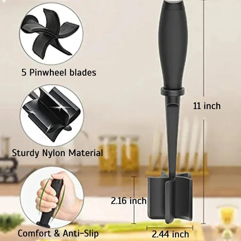 Description Picture 4 of itemMeat Food Crusher Manual Mincer Multifunctional Meat'Grinder Cooking Meat Grinder Kitchen Accessories Kitchen Gadgets