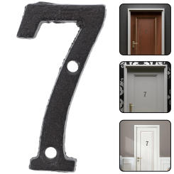 Cast Iron Numerals Mailbox Post Numbers Address Metal for Letter Outdoor Sign House Versatile