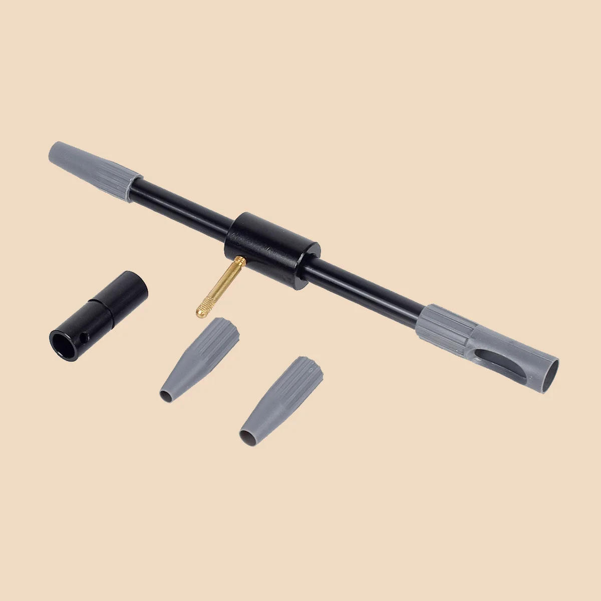 Description Picture 4 of item8Pcs .17Cal .22Cal .30Cal Universal Gun Bore Guide Cleaning Rifle Brush Clean Kit Tactical Hunting Accessories