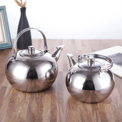 Stainless Steel Kettle Heat Resistant Handle Stovetop Portable Camping Coffee Pot Teapot With Filter Kitchen Outdoor Cookware