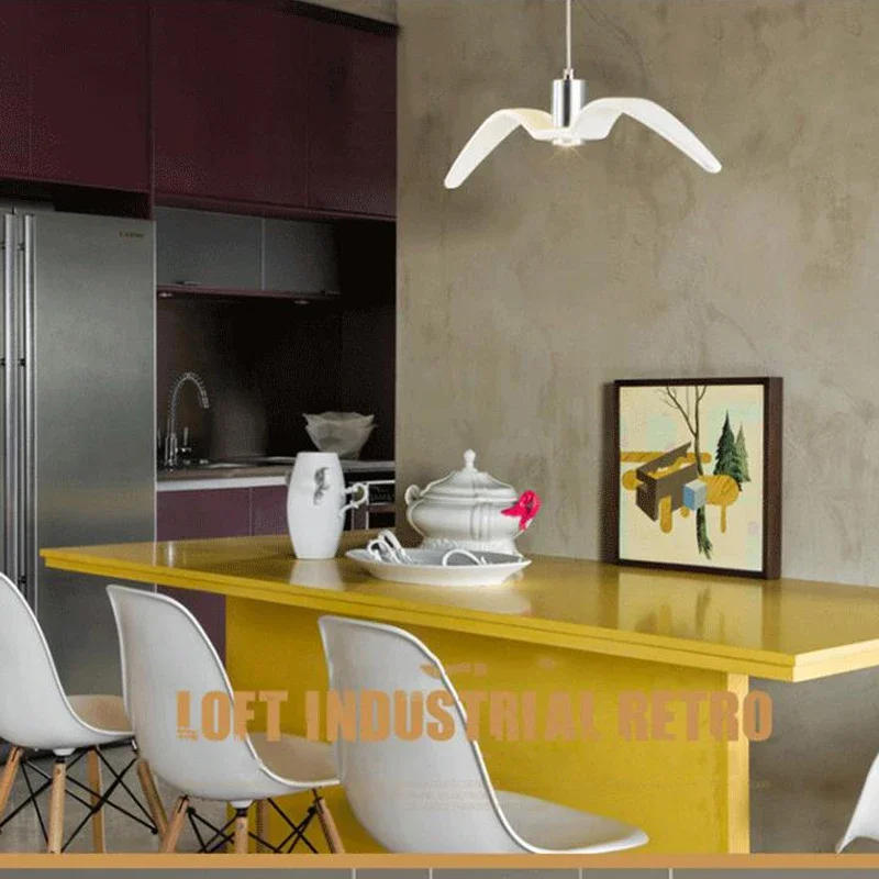 Description Picture 5 of itemModern Pendant Lamp Seagull Design Led Chandeliers Creative for Bar/Kitchen Birds Chandelier Ceiling Luminaire Light Fixture