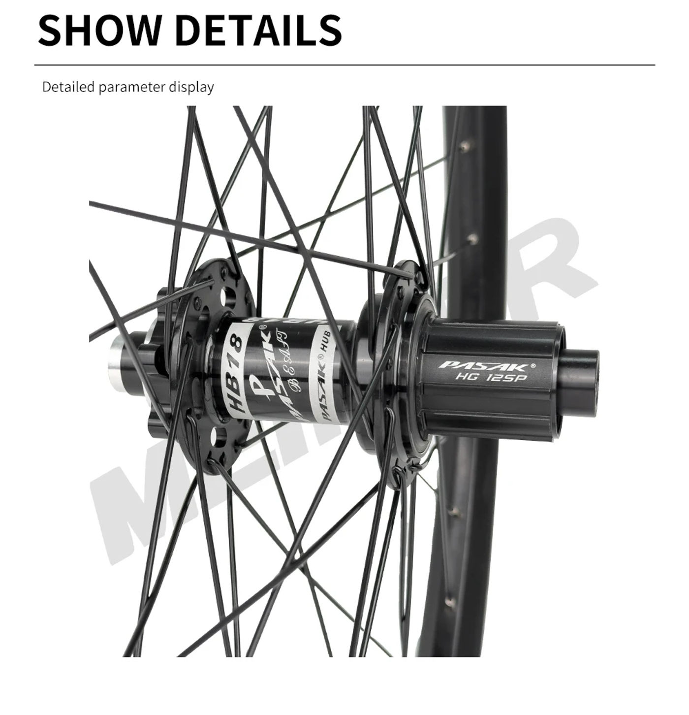 Description Picture 6 of item24 Inch MTB Bicycle Wheel AM 32mm Wide Rim Hub 142 Thru Axle 148mm 6 Pawls Disc Brake Bike Wheelset