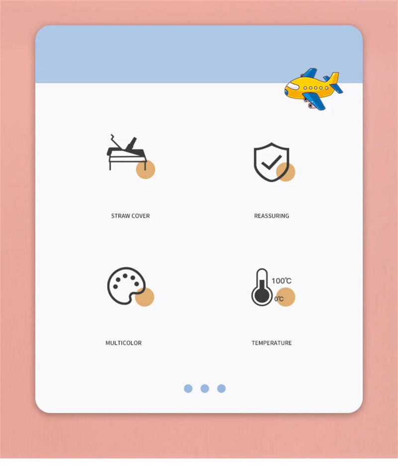 Description Picture 3 of item480ML Kids Sippy Water Bottles Creative Cartoon Feeding With Straws And Lids Spill Proof Portable Toddlers Drinkware Children