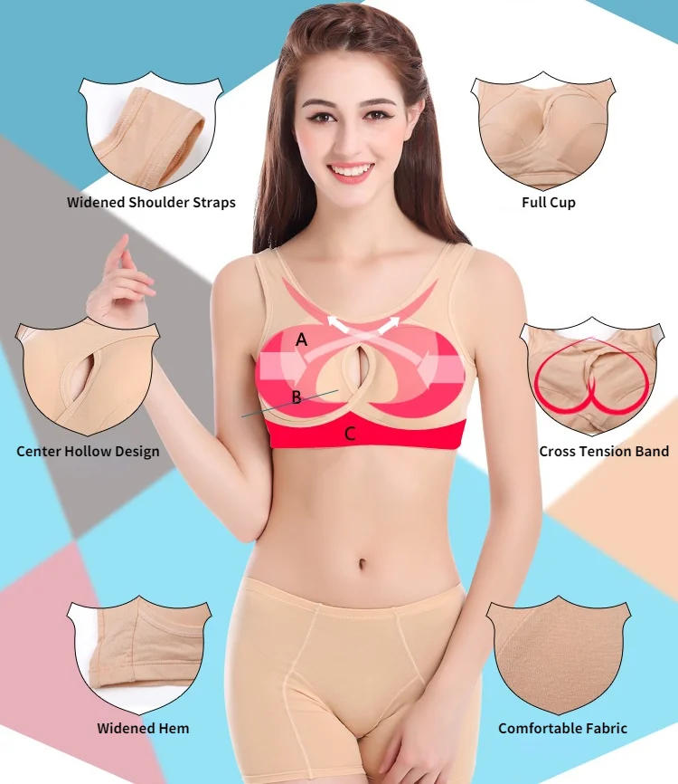 Description Picture 5 of itemS-5XL Sports Bra Women Cotton Push Up Underwear Gym Jogging Crop Top Female Tops Yoga Vest Sport Bras for Women Sutian Feminino