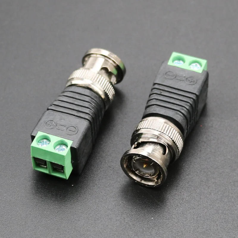Description Picture 3 of itemYuXi BNC Male Connector Socket Coax CAT5 Adapter Plug Security System Accessories DC Surveillance for CCTV Camera Video Balun K8