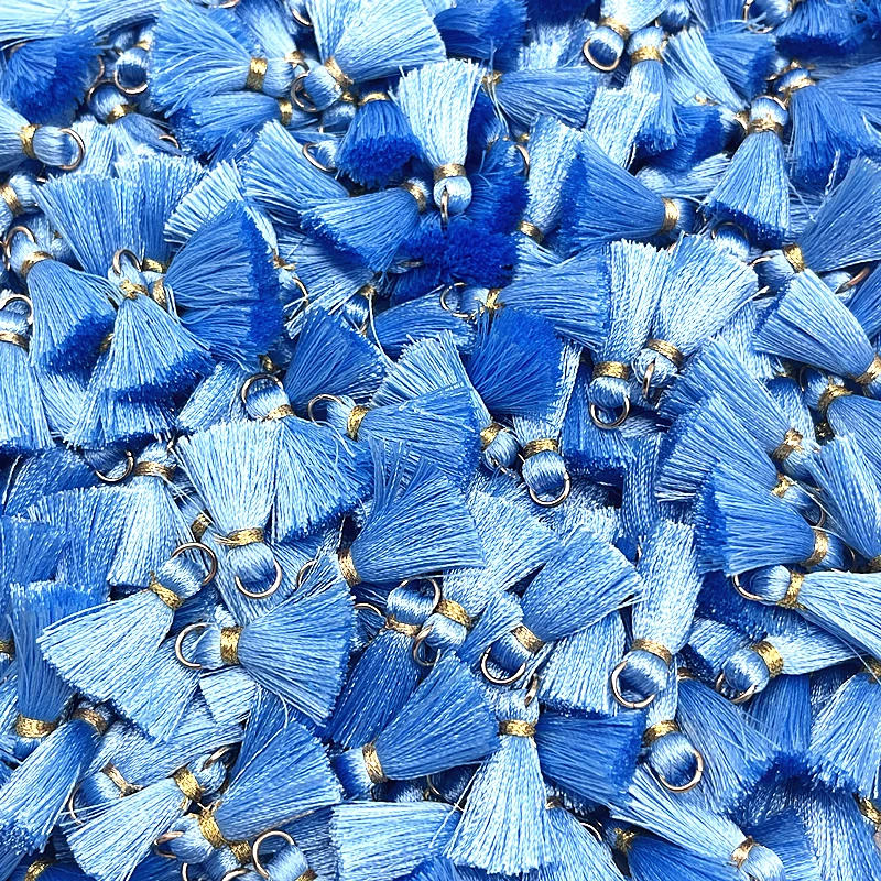 Description Picture 5 of item10pcs/lot 20mm Mini Metal Hanging Ring Tassel Trim Pendant DIY Craft Jewelry Handmade Earrings Decor Materials Fringe Trim