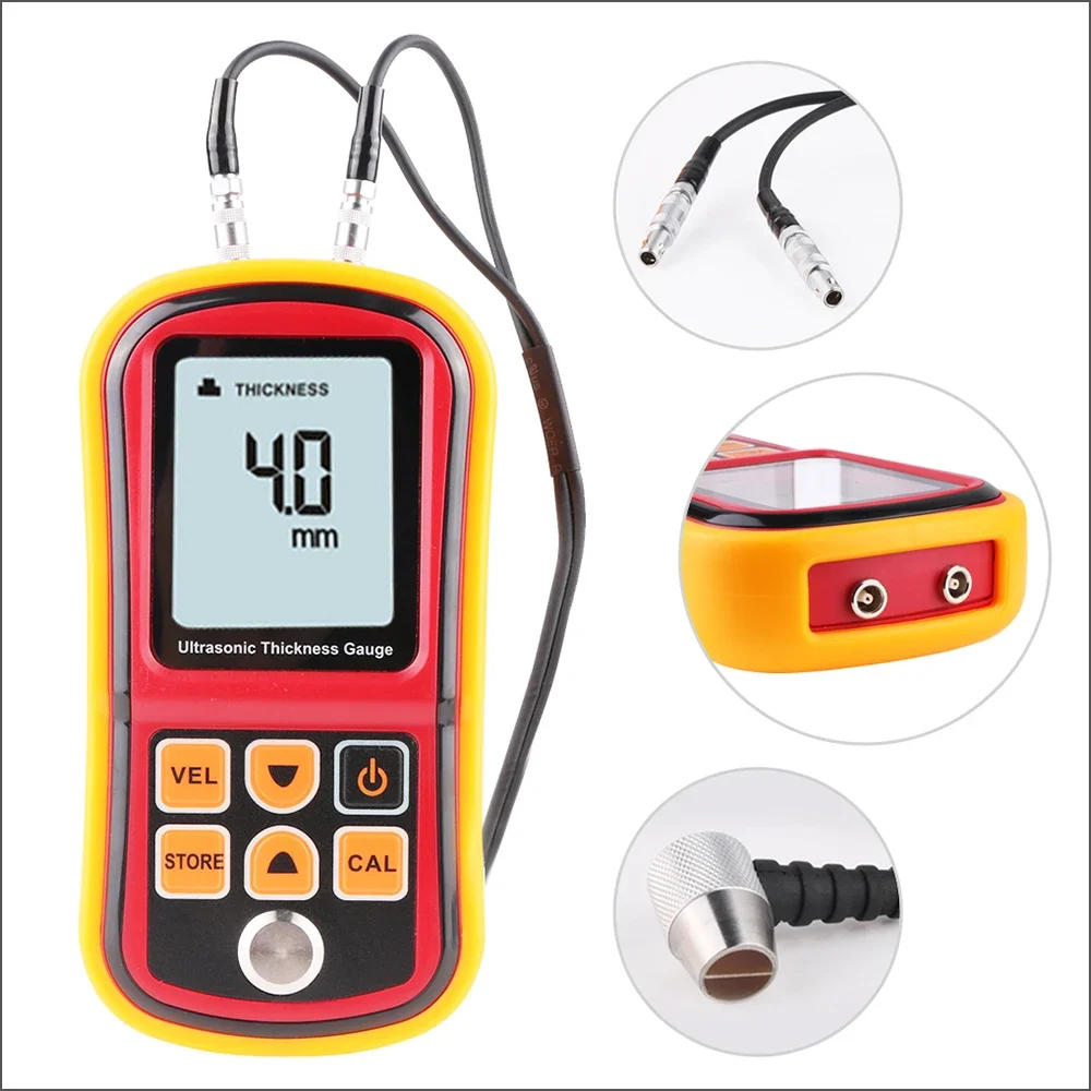 Description Picture 6 of itemDZYTEK Ultrasonic Thickness Gauge Meter Coating Paint Thickness Gauges Range 1.2-220MM Digital Paint Gauge Tester