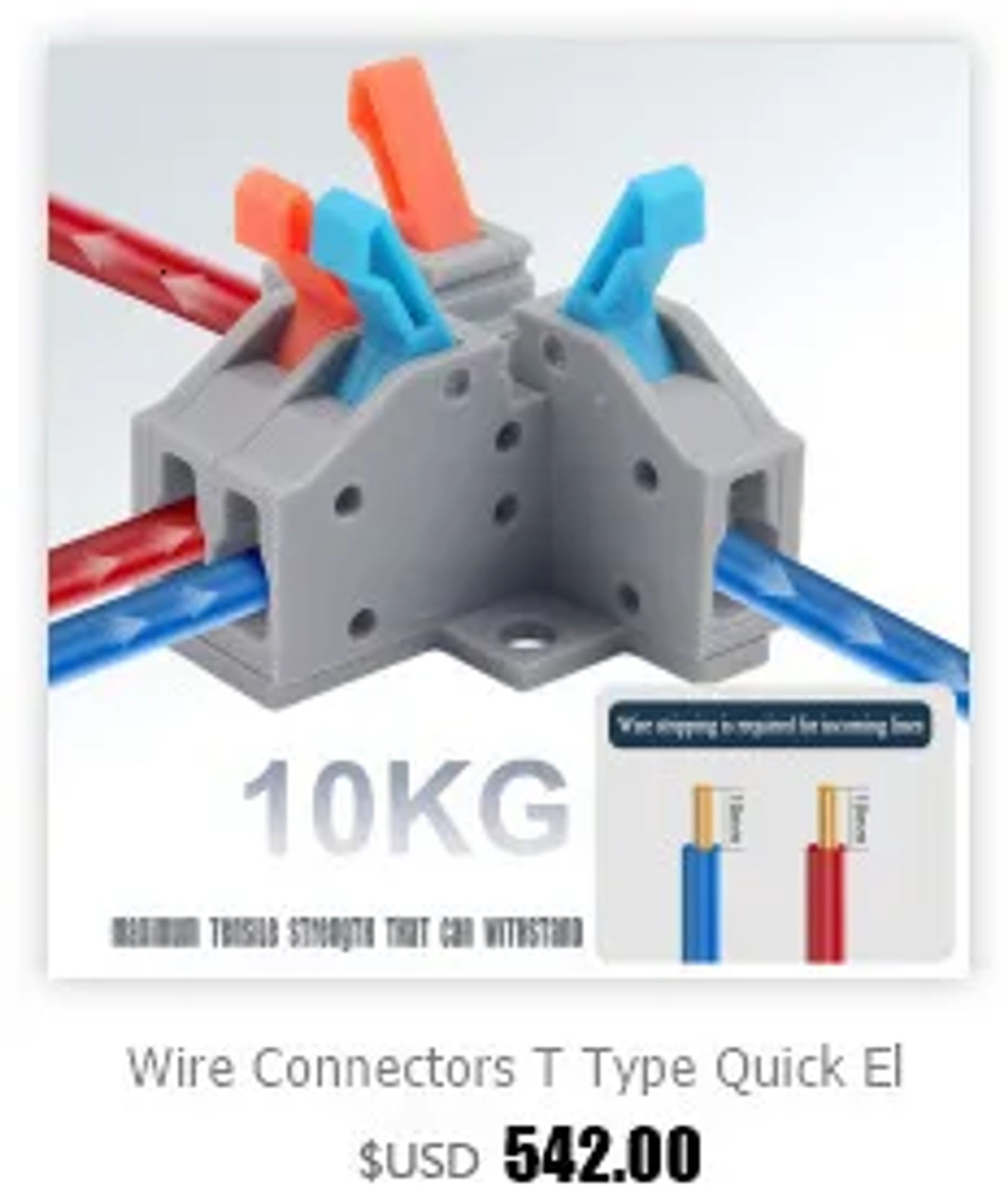 Description Picture 3 of itemWire Connector 1 2 3 Pin Terminal Blocks Splitter Led Electric Push in Quick Connectors Conductor Cable Junction Box 0.5-6mm²