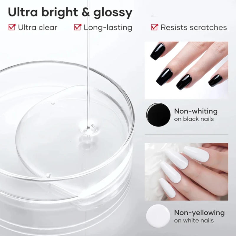 Description Picture 3 of itemKODIES GEL NEW Super Shine Top Coat Gel Nail Polish UV Diamond Topcoat No Wipe Sealer Gel Finish Manicure Nail Art Salon Quality