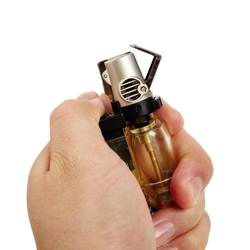 Description Picture 5 of item2024 Windproof Jet Flame Butane Gas Lighter Barbecue Flame Ignition Tool Portable Kitchen Outdoor Survival Cigarette Accessories