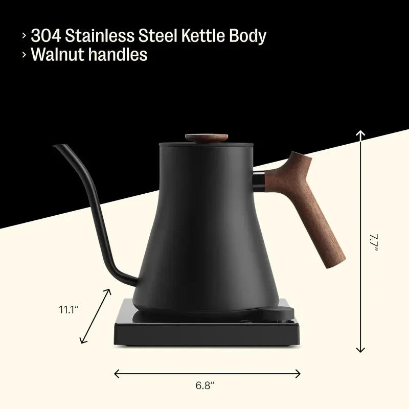 Description Picture 5 of itemFellow Stagg EKG Pro Studio Electric Gooseneck Kettle - Pour-Over Coffee and Tea Pot, Stainless Steel, Quick Heating