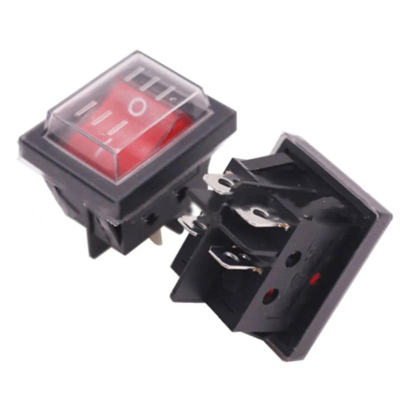 Description Picture 5 of item1pc Rocker Switch With Waterproof Cover Device Switch 2 Poles (4 Pins) 16A 250V Rocker Power Button Switches Electrical Supplies