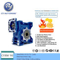 CYAutoman Worm Gearbox Speed Reducer  NMRW090 RW90  Input19/22/24/28mm Output 35mm Ratio 5:1/100:1  Free maintenance