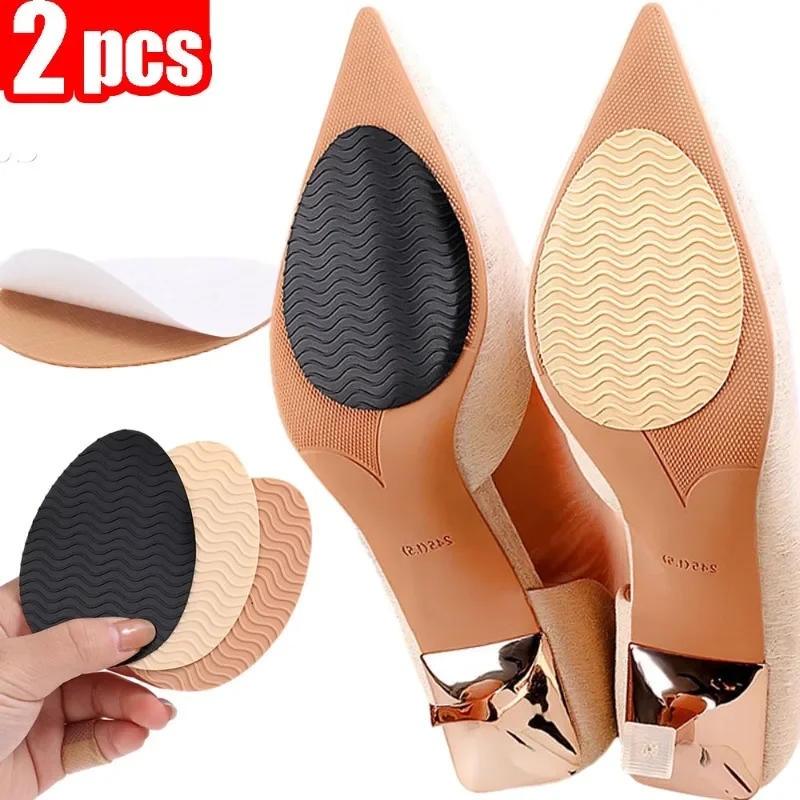 Description Picture 3 of itemHigh Heels Wear-Resistant Sticker Rubber Forefoot Non-Slip Sole Protector Repair Outsoles Self-adhesive Noise-absorbing Shoe Pad