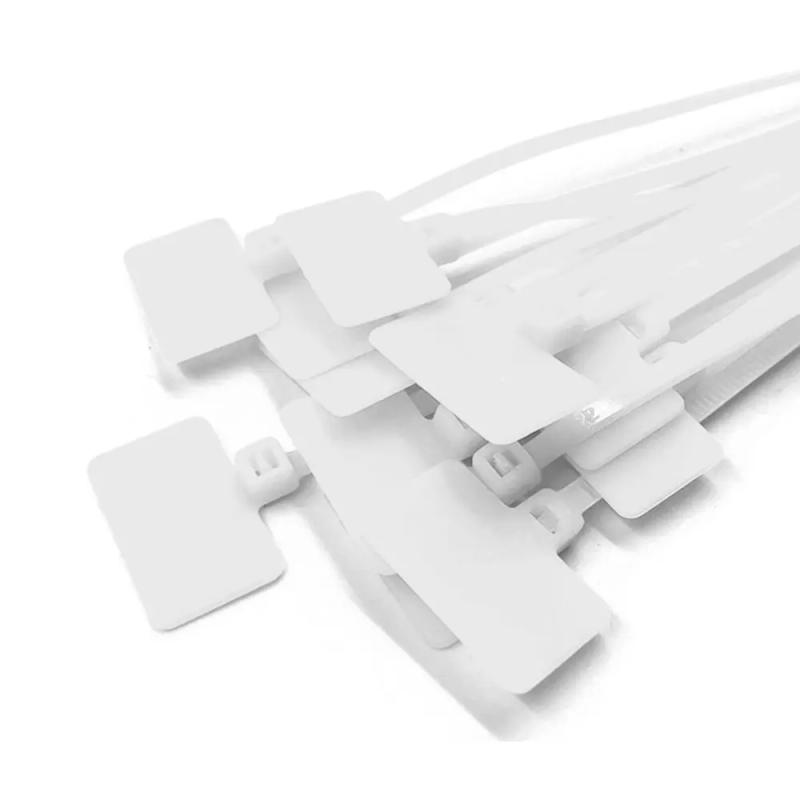 Description Picture 5 of item100Pcs Colorful Nylon Cable Ties Plastic Label Strapping Tape Easy Mark Tag Labels Self-locking Zip Ties Mesh Wire Marker Tools