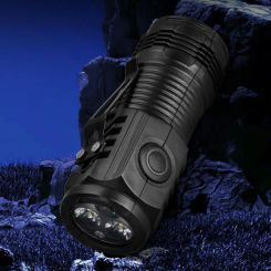 Mini LED Flashlight USB C Rechargeable IPX4 Waterproof Small Flashlights 3 Light Modes Powerful Flashlight For Camping Emer F0T7