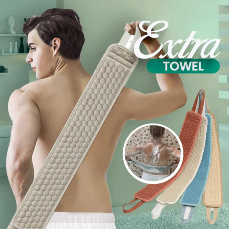 Description Picture 4 of itemShower Exfoliating Back Scrubber Bath Belt Towel Ball Glove Deep Mud Clean Korean Body Washcloth Japanese Rear Scrub Pull Strap