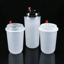 50pcs/pack 360/500/700ml Disposable Plastic Bubble Tea Cup U-Shaped Boba Tea Cups Hard PP Materail  Accept Customization