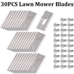 30PCS Grass Trimmer Blade Lawn Mower Replacement Trimmer Cutter Piece for Husqvarna Automower Garden Robotic Lawnmower Tools