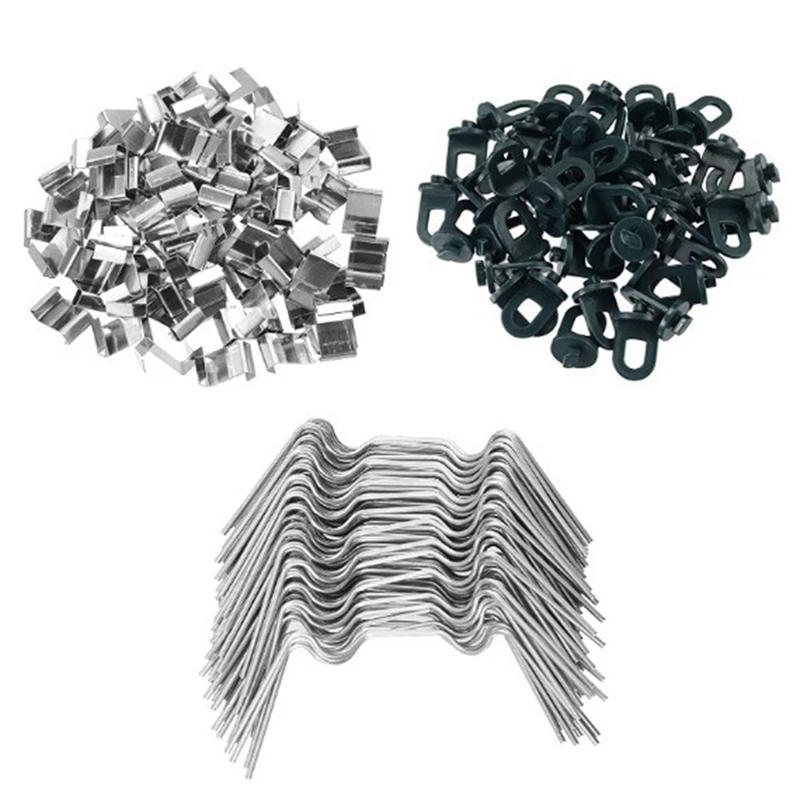 Description Picture 4 of itemHot Greenhouse Accessories 50 Pack Glass Clips Small Greenhouse Buckles Fixing Ring Accessories Fixed Buckle Stainless Steel