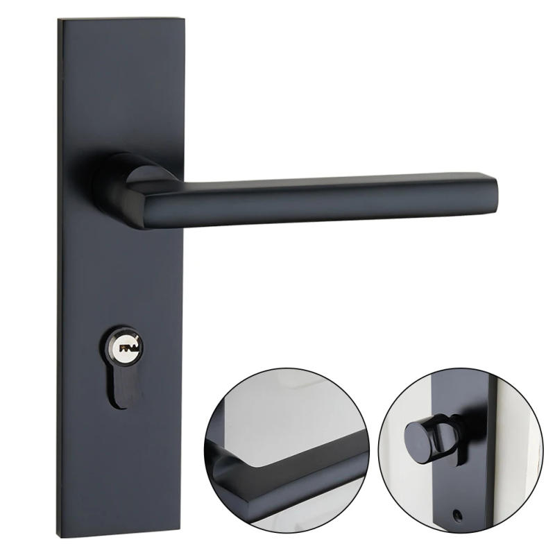 Description Picture 3 of itemHANDLE Door Handle Lock Body Bearing Mute Lockable Portable Security Handle Silent Lock Body Design Mortise Locks