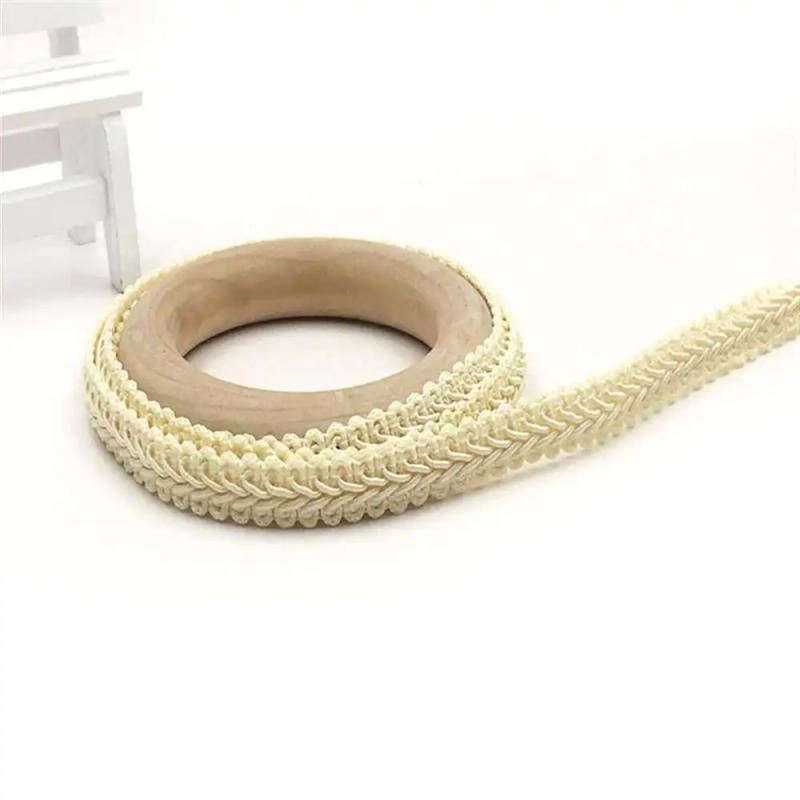Description Picture 6 of itemNew 1.2cm Lace Trimming Ribbon Polyester Centipede Braided Lace Sewing Clothes Accessories Curve Lace DIY Craft Wedding Decor