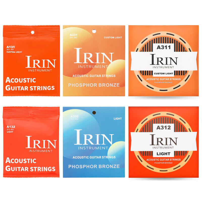 Description Picture 2 of itemIRIN Acoustic Guitar Strings High Carbon Steel Core Antirust PVD Ion Coating Folk Guitar Strings Guitar Accessories Parts