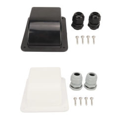 Solar Panel Cable Entry Housing Drop Shaped Solar Double Cable Entry Gland Box Waterproof ABS  for Roof for 14AWG-10AWG