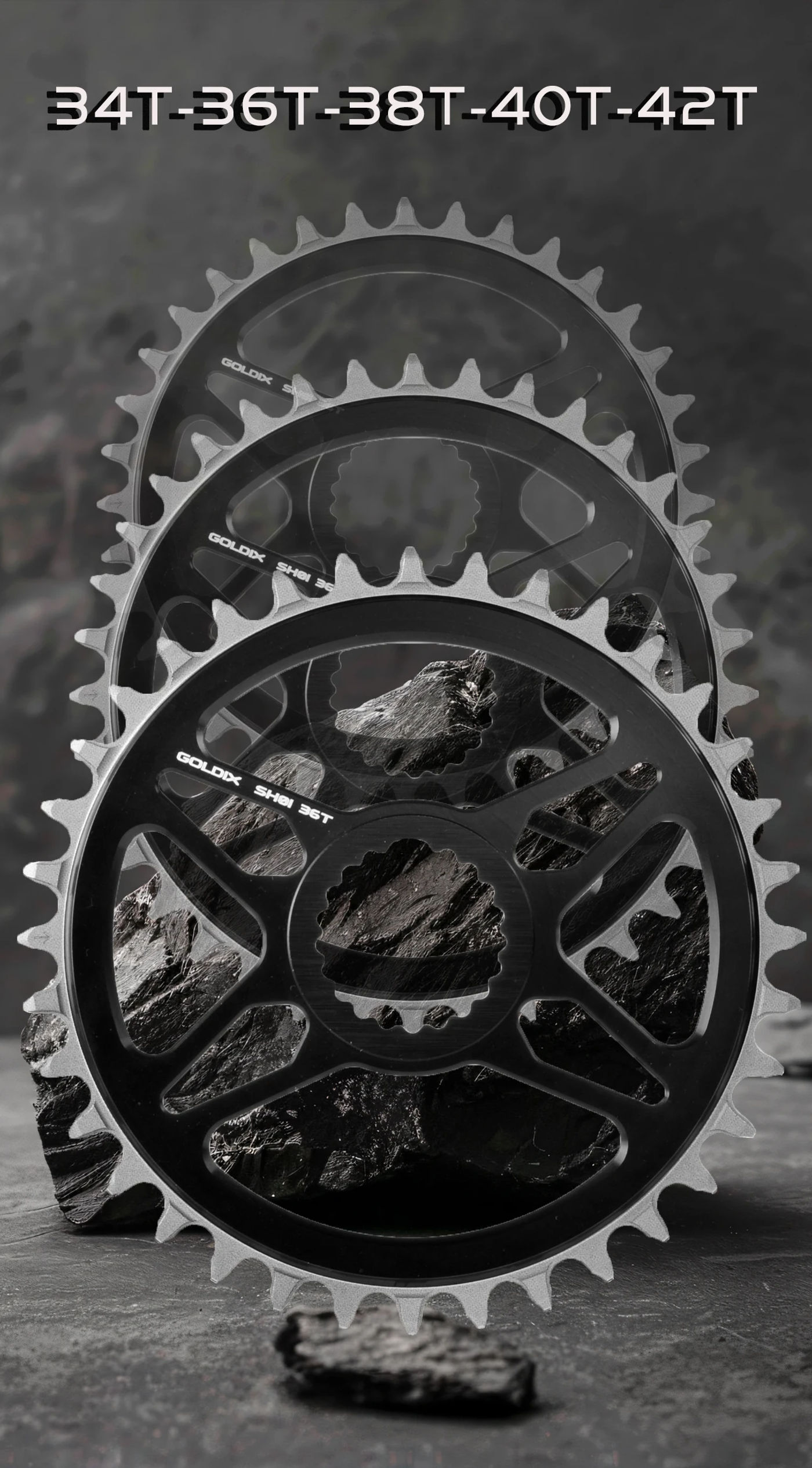 Description Picture 5 of itemGOLDIX Bicycle Chainring for Shimano Deore XT M7100 M8100 M9100 12S Mountain Bike Crankset Wide Narrow Aluminum Alloy Sprocket