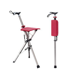 Aluminum Alloy Cane Chair Folding Cane Chair For Tthe Elderly Non-Slip Cane Chair Cane Chair Stool Light Non-Slip Beach Chair