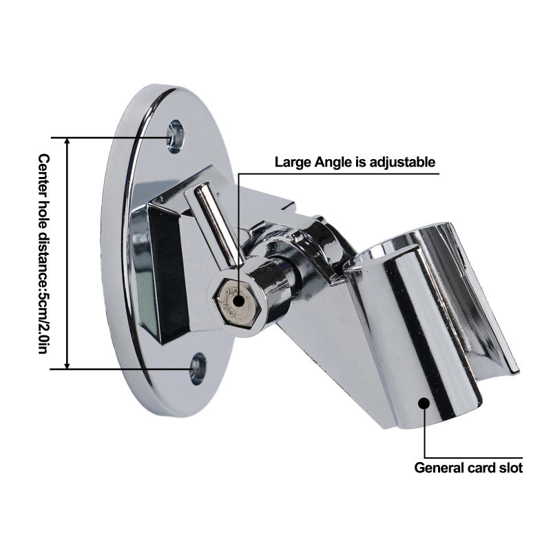 Description Picture 6 of itemPractical High Quality Shower Bracket Shower Holder 1PCS 7*5CM ABS Adjustable Chrome Finish Shower Head Bracket