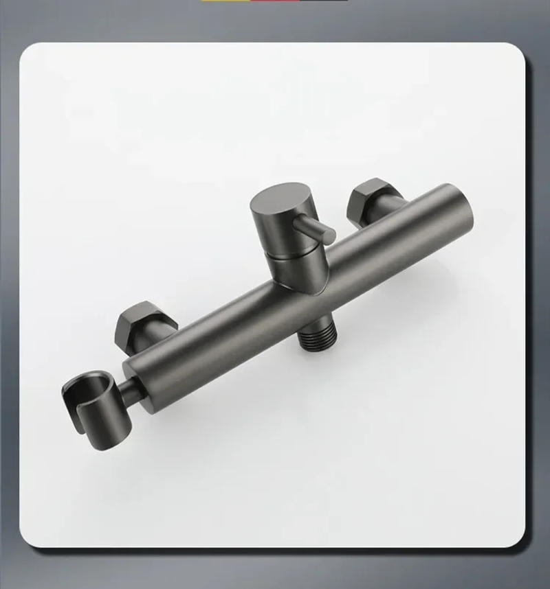 Description Picture 3 of itemToilet Bidets Sprayer Bathroom Accessories Cold And Hot Water Mixer Bidet Faucet Wall Mounted Rose Gold/Grey