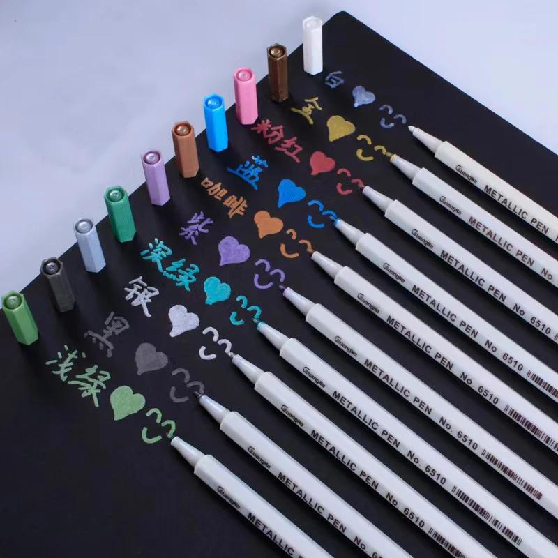 Description Picture 4 of itemwax seal mark pen stamp decoration wax seal metal gold color pen metallic Wax Stamp Markers Vintage Waxing Color Pens